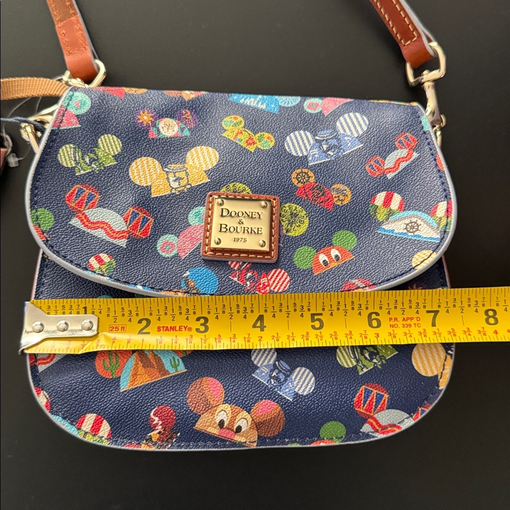 Dooney and Bourke Disney Hats Crossbody Purse NWT Blue - Picture 5 of 7